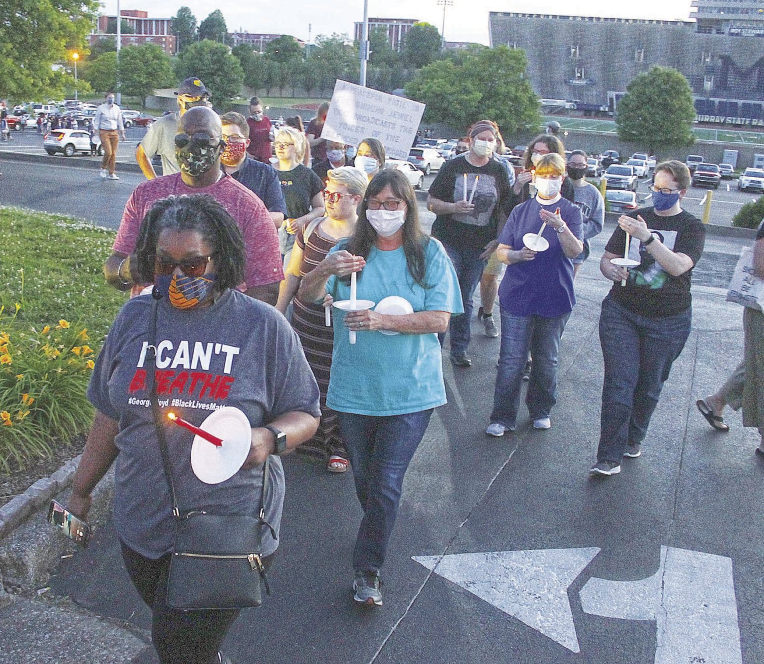 Vigil attendees